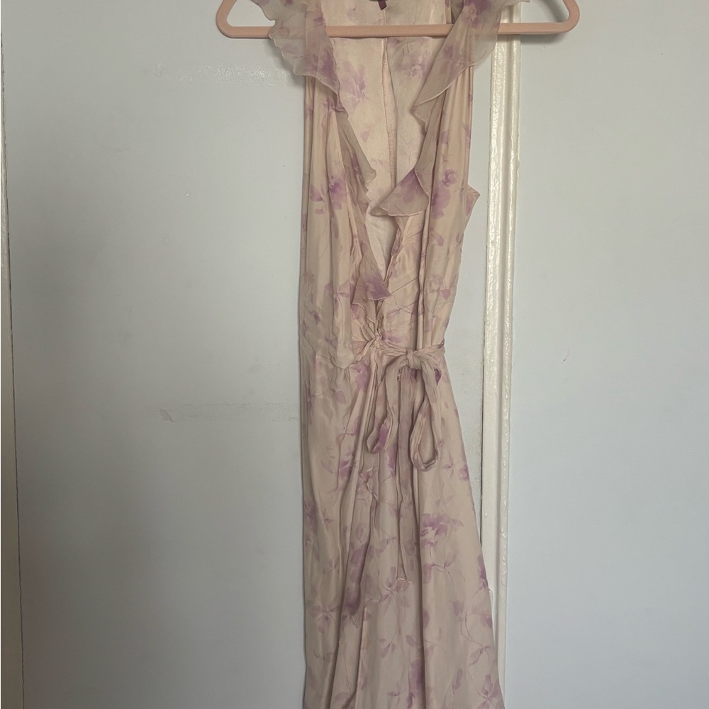 La Perla Ruffle Wrap Sheer Midi